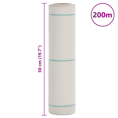 Weed Membrane White 0,5x200 m PP