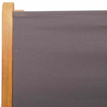 Reclining Folding Chairs 8 pcs Anthracite Fabric and Solid Wood