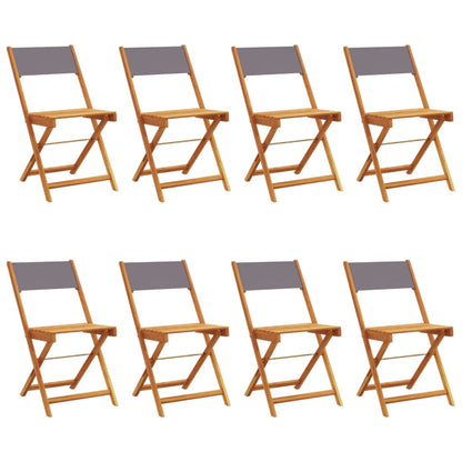 Garden Chair | Set of 8 | Anthracite
