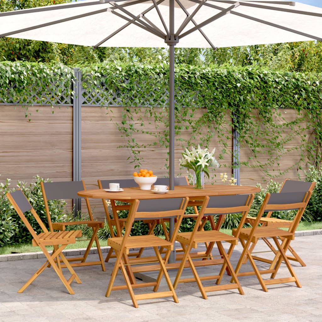 Garden Chair | Set of 8 | Anthracite