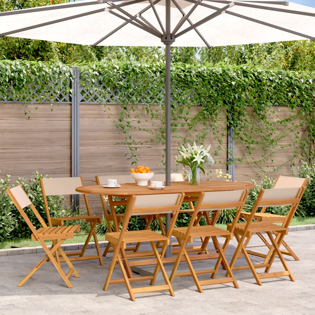 Garden Chair | Set of 8 | Beige