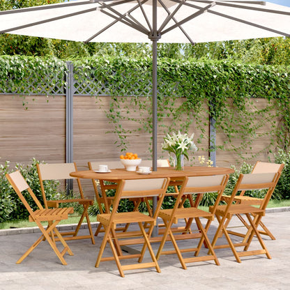 Garden Chair | Set of 8 | Beige