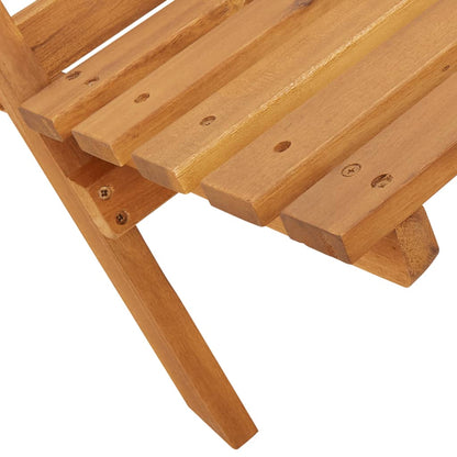 Folding Garden Chairs 8 pcs Taupe Fabric and Solid Wood
