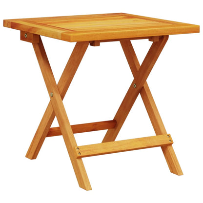 Folding Chairs 2 pcs with Table Red Solid Wood