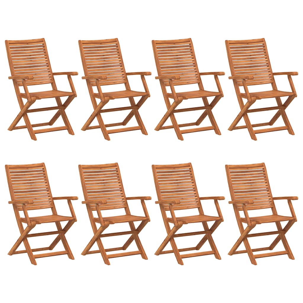 Folding Chairs 8 pcs 57x66x95 cm Solid Wood Acacia