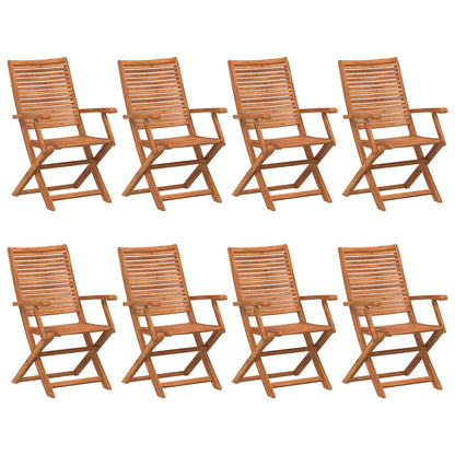 Folding Chairs 8 pcs 57x66x95 cm Solid Wood Acacia