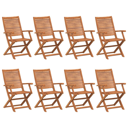 Folding Chairs 8 pcs 57x66x95 cm Solid Wood Acacia