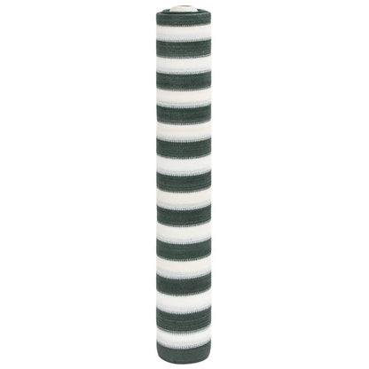 Privacy Net Green and White 1,5x25 m HDPE 150 g/m²