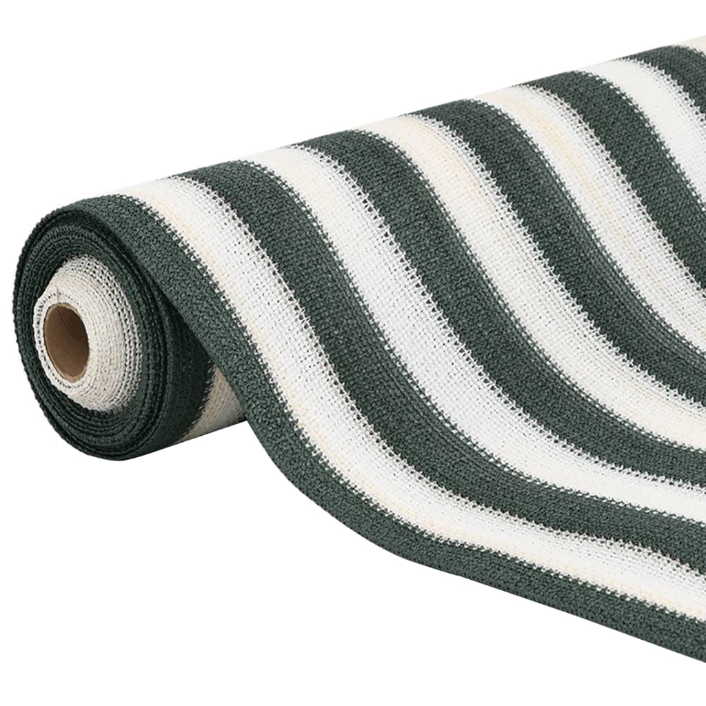 Privacy Net Green and White 1,5x25 m HDPE 150 g/m²