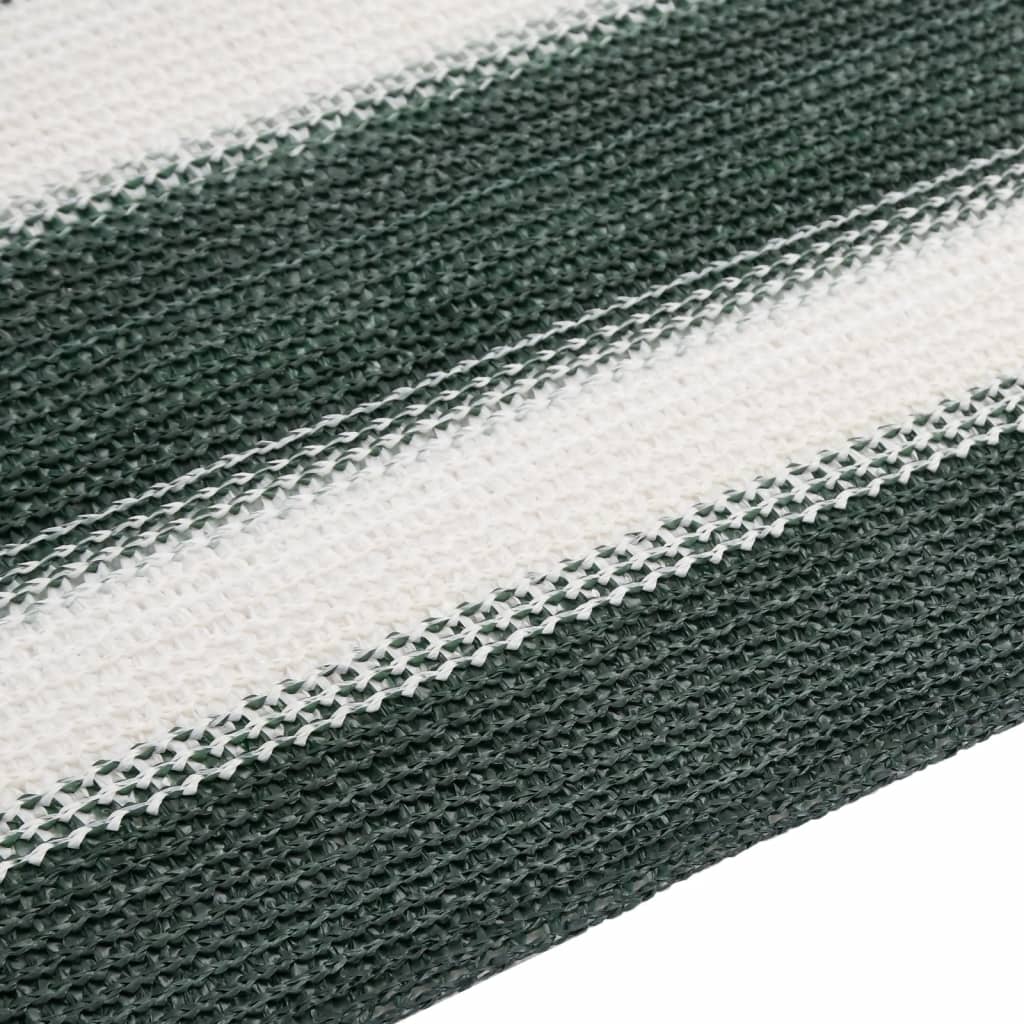 Privacy Net Green and White 1,5x25 m HDPE 150 g/m²