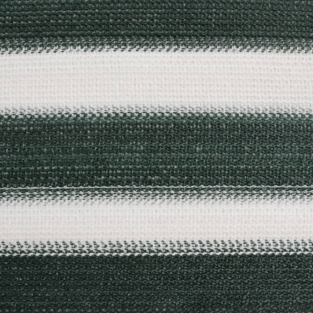 Privacy Net Green and White 1,5x25 m HDPE 150 g/m²