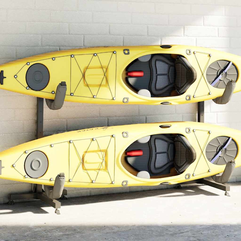 Kayak Storage Rack for 2 Kayak 250x57x127,5 cm Steel
