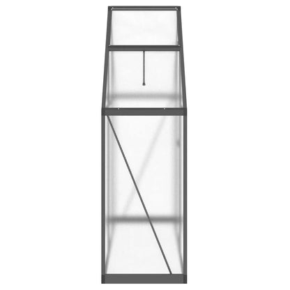 Greenhouse with Base Frame Anthracite 169x58x195 cm Aluminium