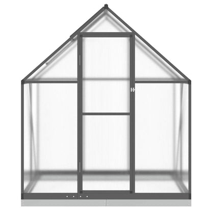 Greenhouse with Base Frame Anthracite 169x114x202 cm Aluminium