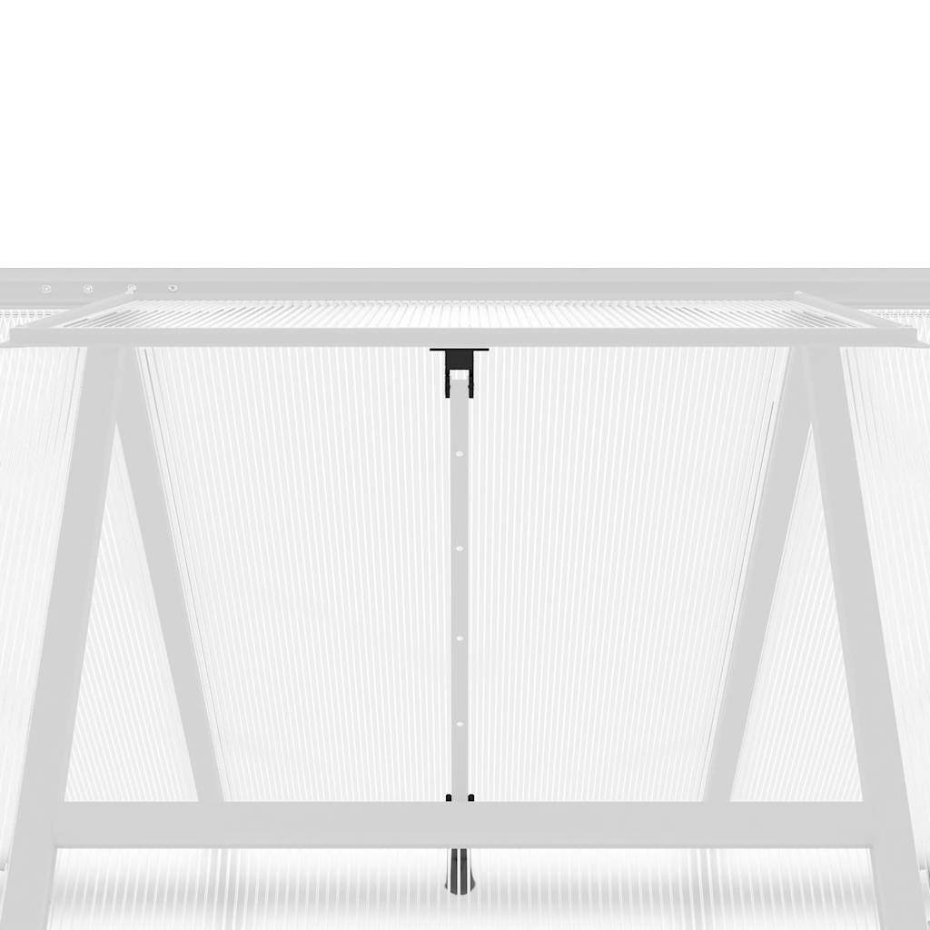 Greenhouse with Base Frame Silver 224x169x195 cm Aluminium