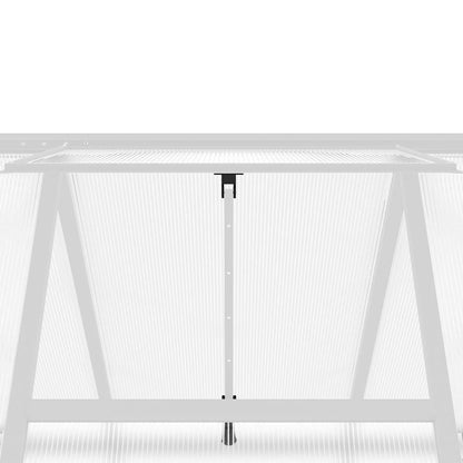 Greenhouse with Base Frame Silver 224x169x195 cm Aluminium