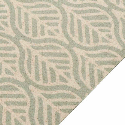Kitchen Rug Washable Leaves 60x180 cm Velvet