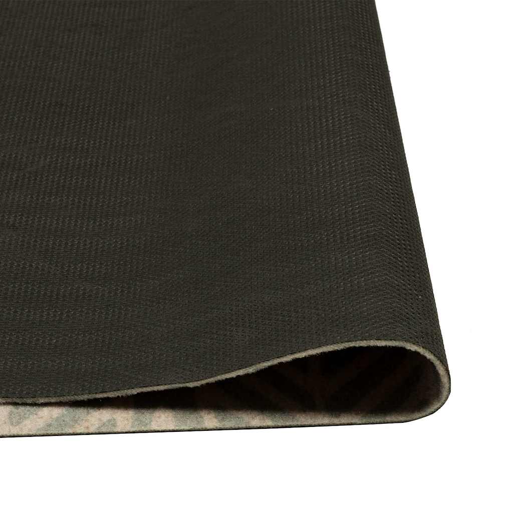 Kitchen Rug Washable Leaves 60x180 cm Velvet