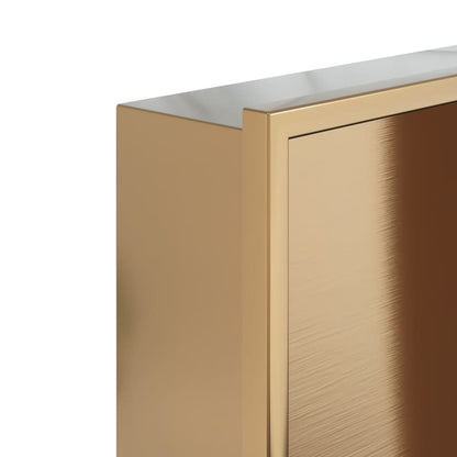 Shower Niche Brushed Gold 32x32x9 cm Stainless Steel