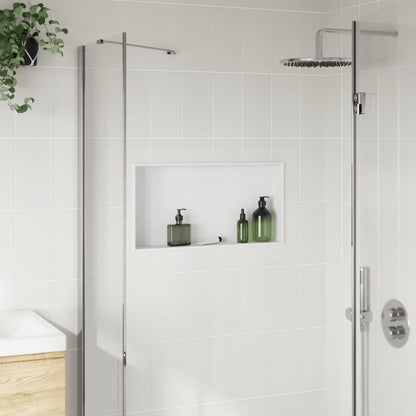 Shower Niche Matt White 62x32x9 cm Stainless Steel