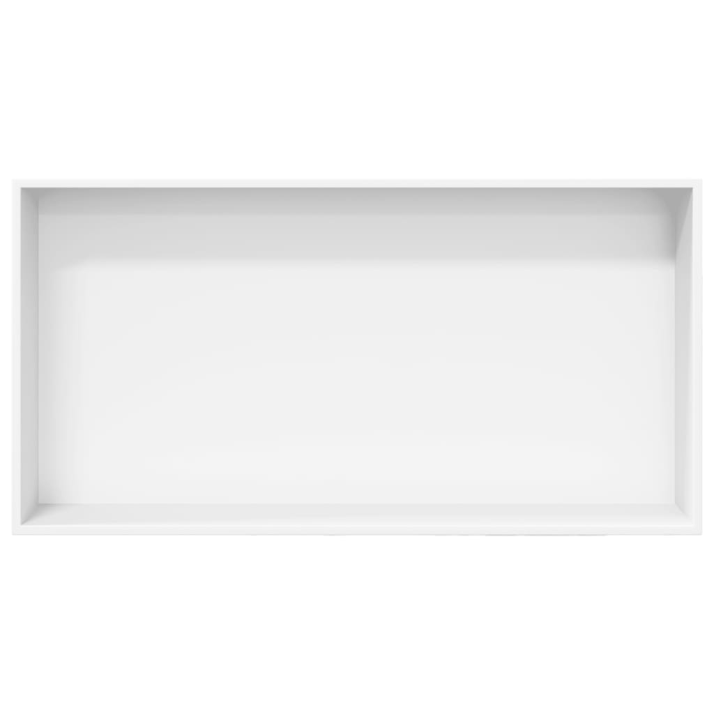 Shower Niche Matt White 62x32x9 cm Stainless Steel