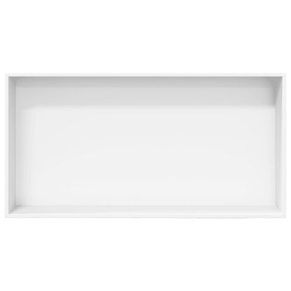 Shower Niche Matt White 62x32x9 cm Stainless Steel