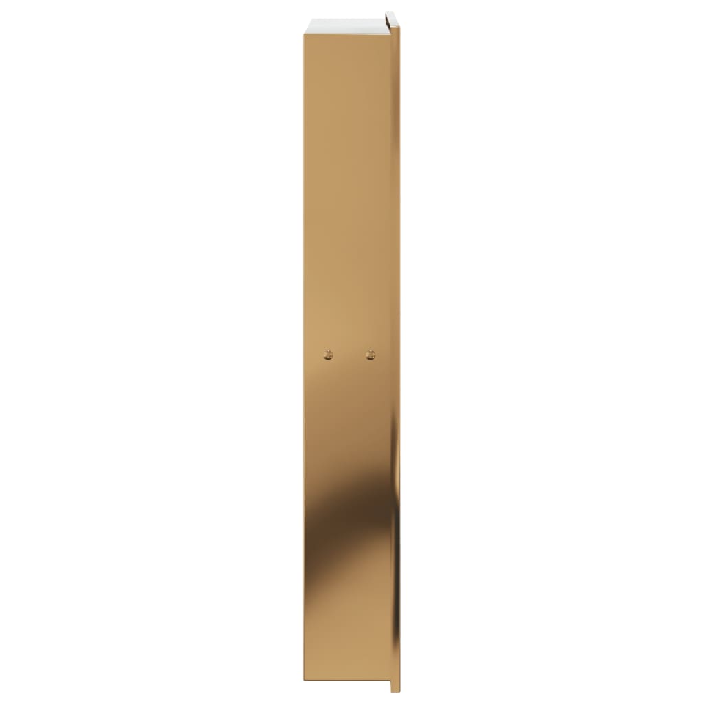 Shower Niche Brushed Gold 32x62x9 cm Stainless Steel