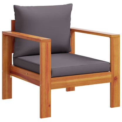 5 Piece Garden Sofa Set with Cushions Solid Wood Acacia