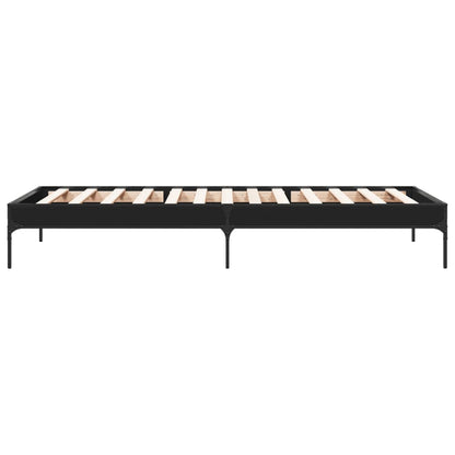 Bed Frame without Mattress Black 90x200 cm