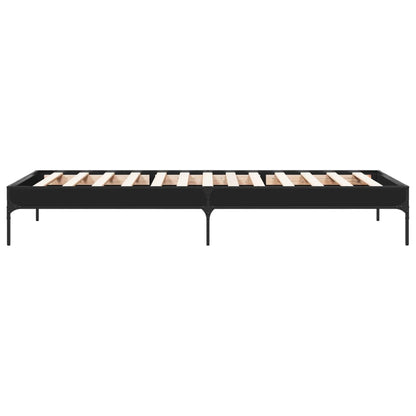 Bed Frame without Mattress Black 90x190 cm Single