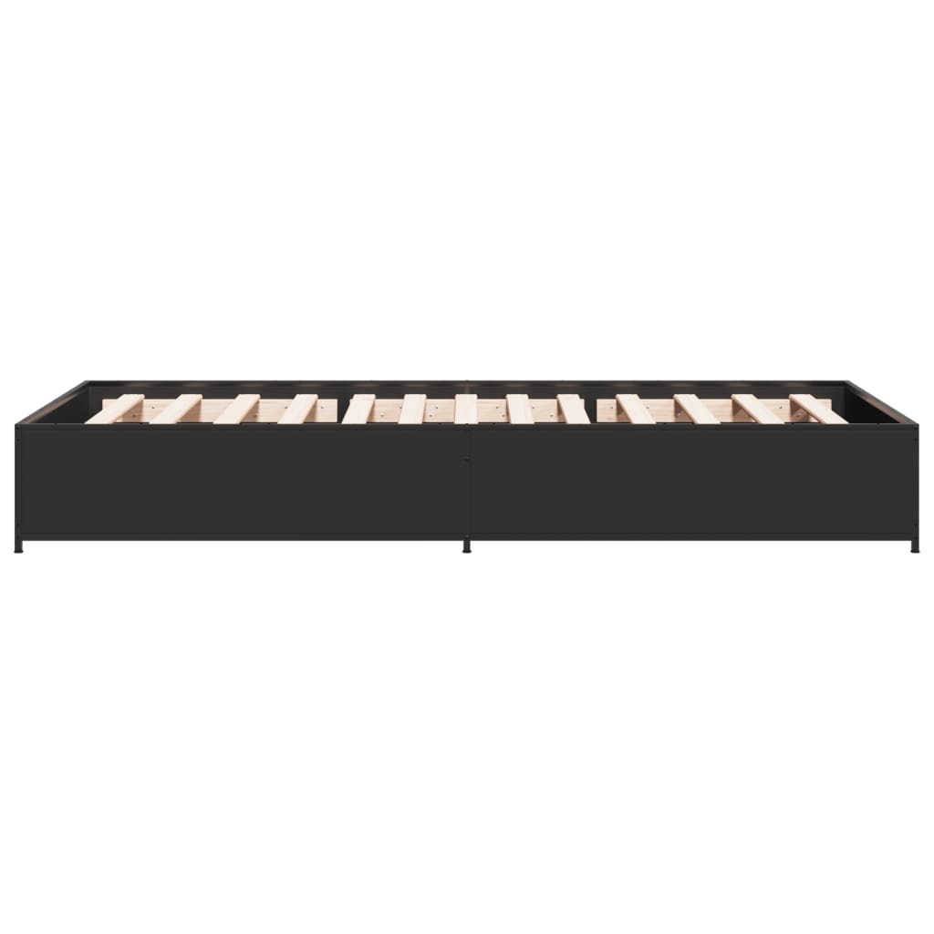 Bed Frame without Mattress Black 90x190 cm Single