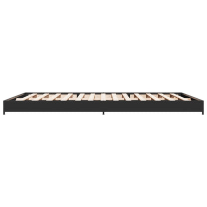 Bed Frame without Mattress Black 135x190 cm Double