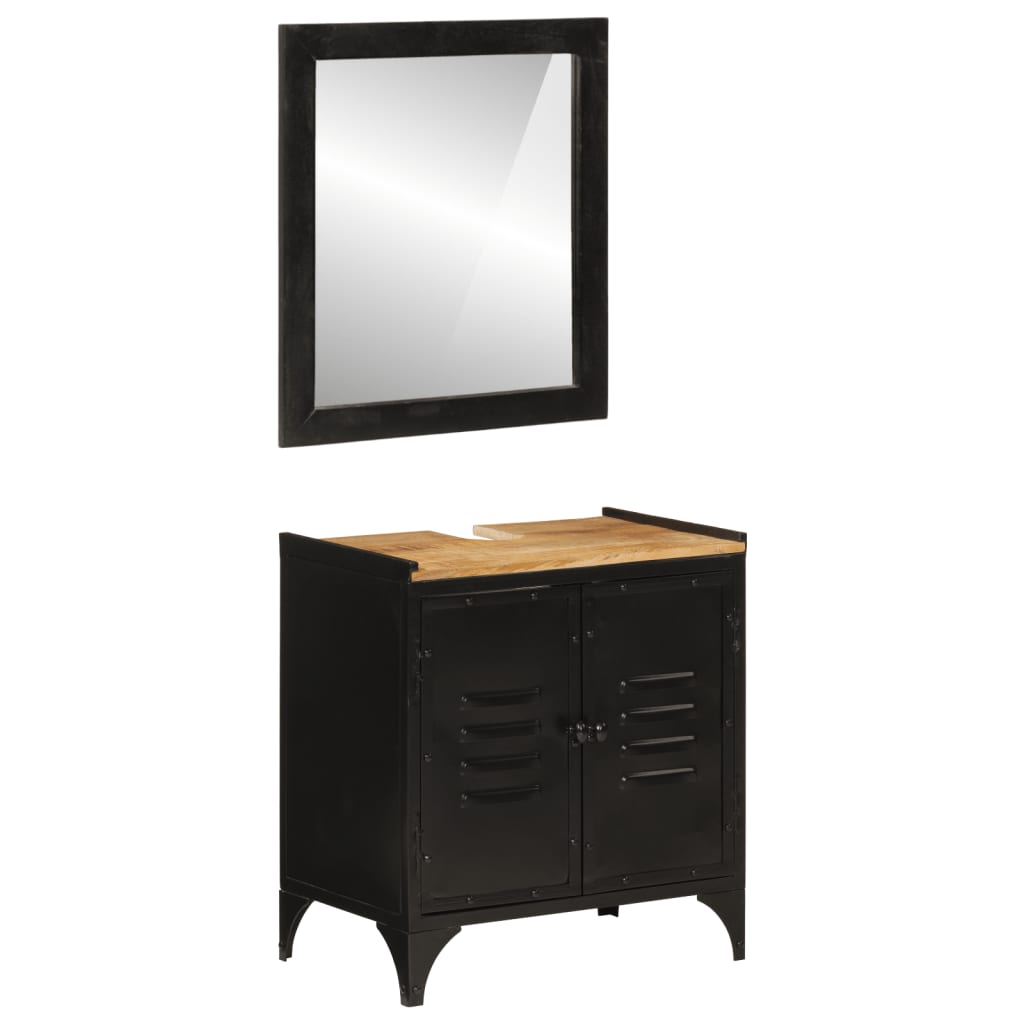 Bathroom Furniture Set | Natural wood, Black