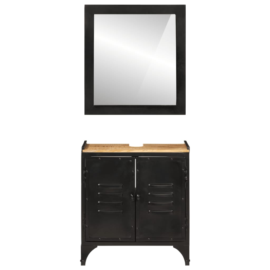 Bathroom Furniture Set | Natural wood, Black