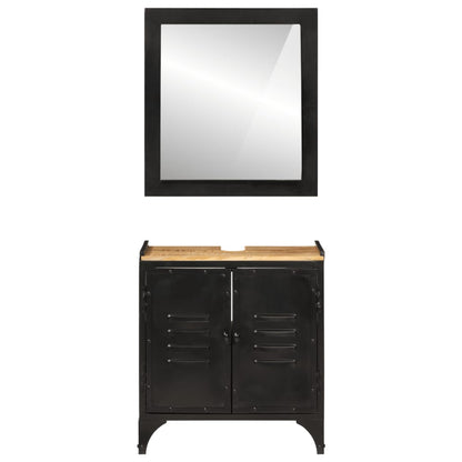 Bathroom Furniture Set | Natural wood, Black
