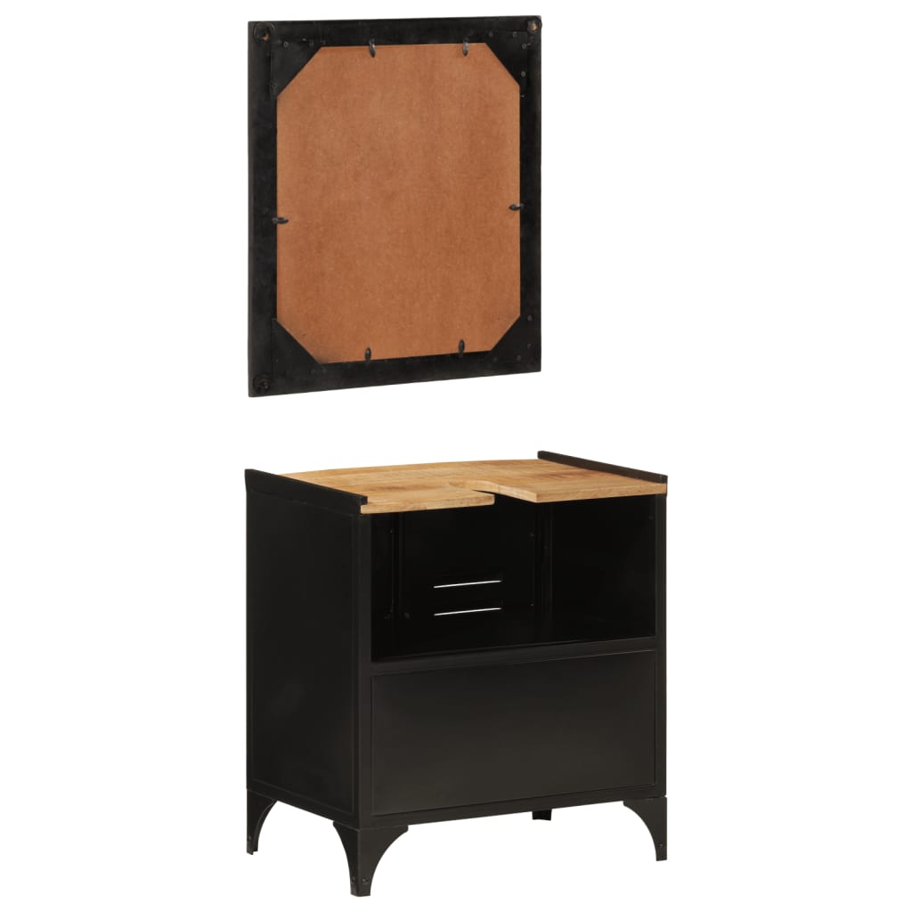 Bathroom Furniture Set | Natural wood, Black