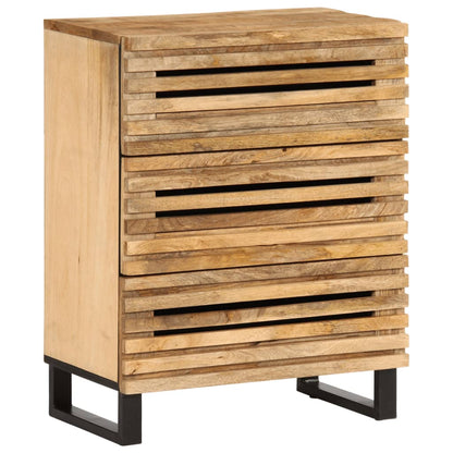 Sideboards 2 pcs 60x34x75 cm Solid Wood Rough Mango