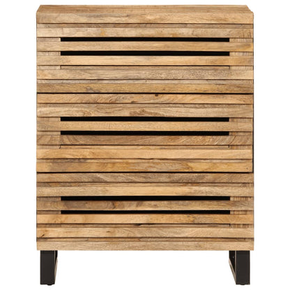 Sideboards 2 pcs 60x34x75 cm Solid Wood Rough Mango