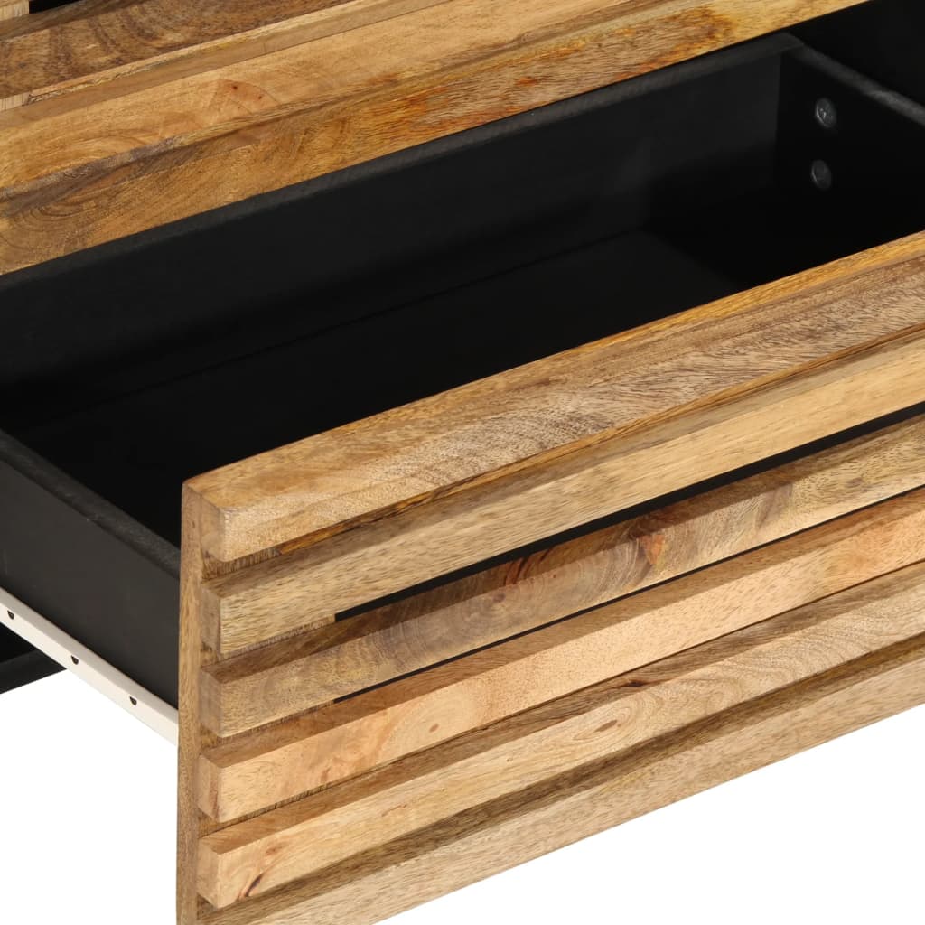Sideboards 2 pcs 60x34x75 cm Solid Wood Rough Mango