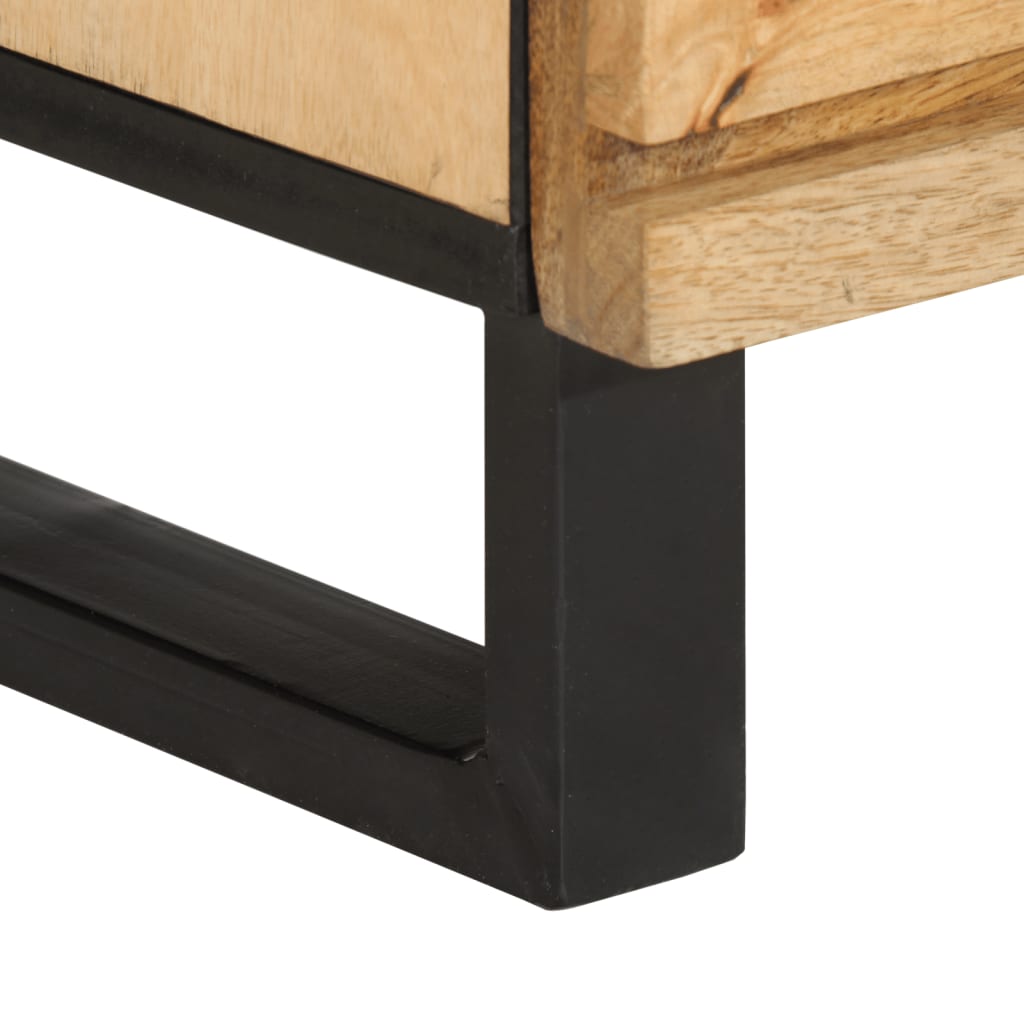 Sideboards 2 pcs 60x34x75 cm Solid Wood Rough Mango