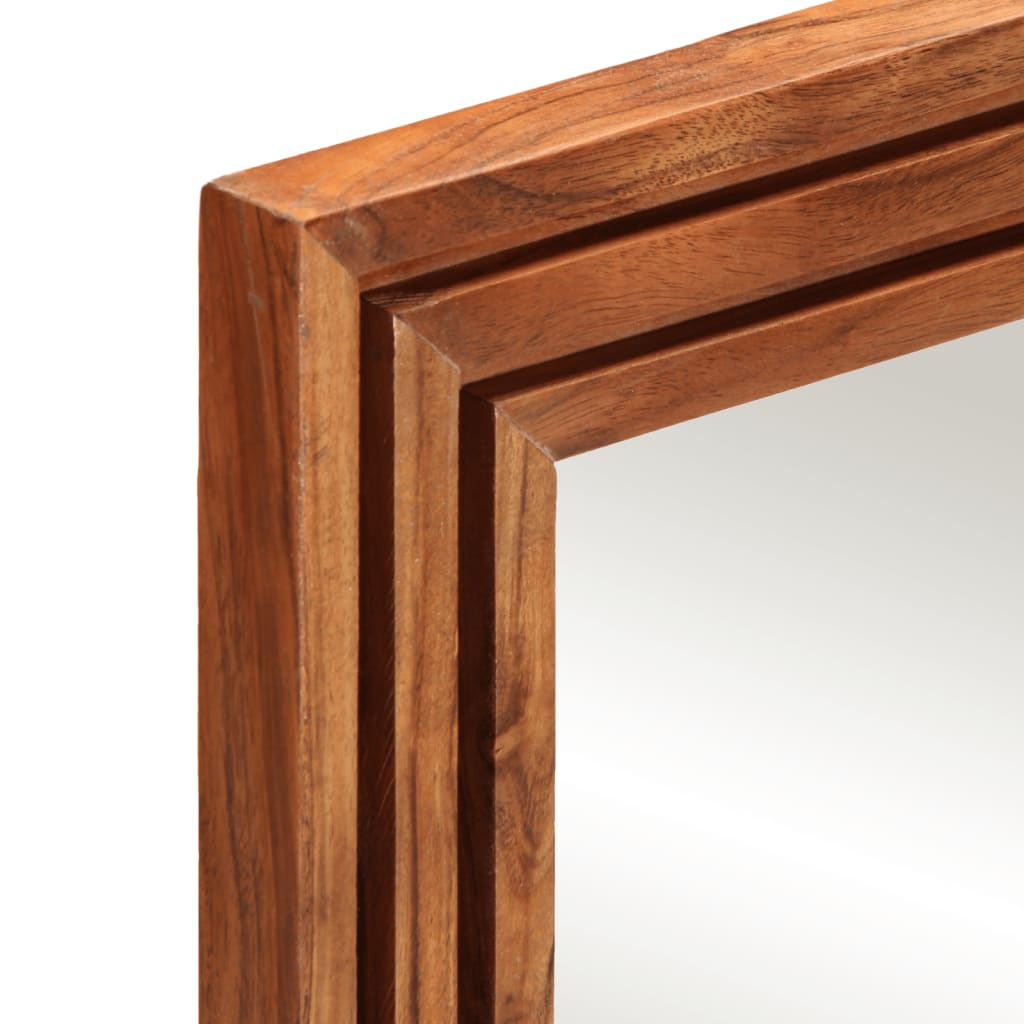 2 Piece Bathroom Furniture Set Solid Wood Acacia