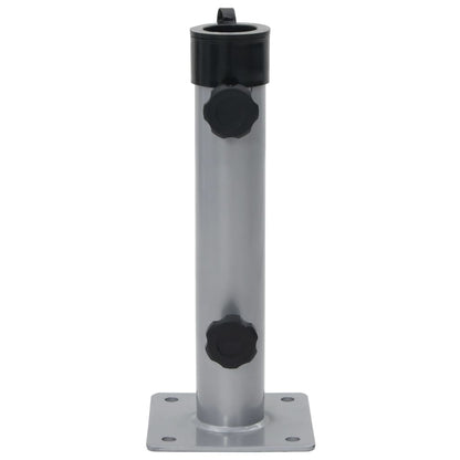 Parasol Base for Ø38/48 mm Pole Silver Steel