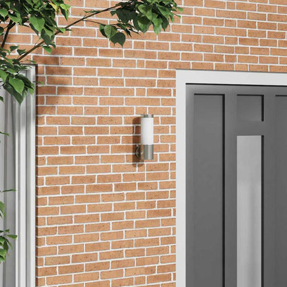 Outdoor Wall Light Silver 12 x 8.5 x 27 cm