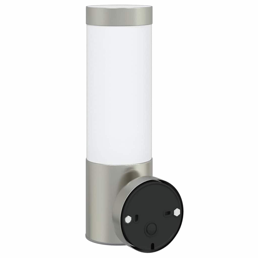 Outdoor Wall Light Silver 12 x 8.5 x 27 cm