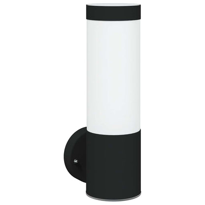 Outdoor Wall Light 2 pcs Black 12 x 8.5 x 27 cm