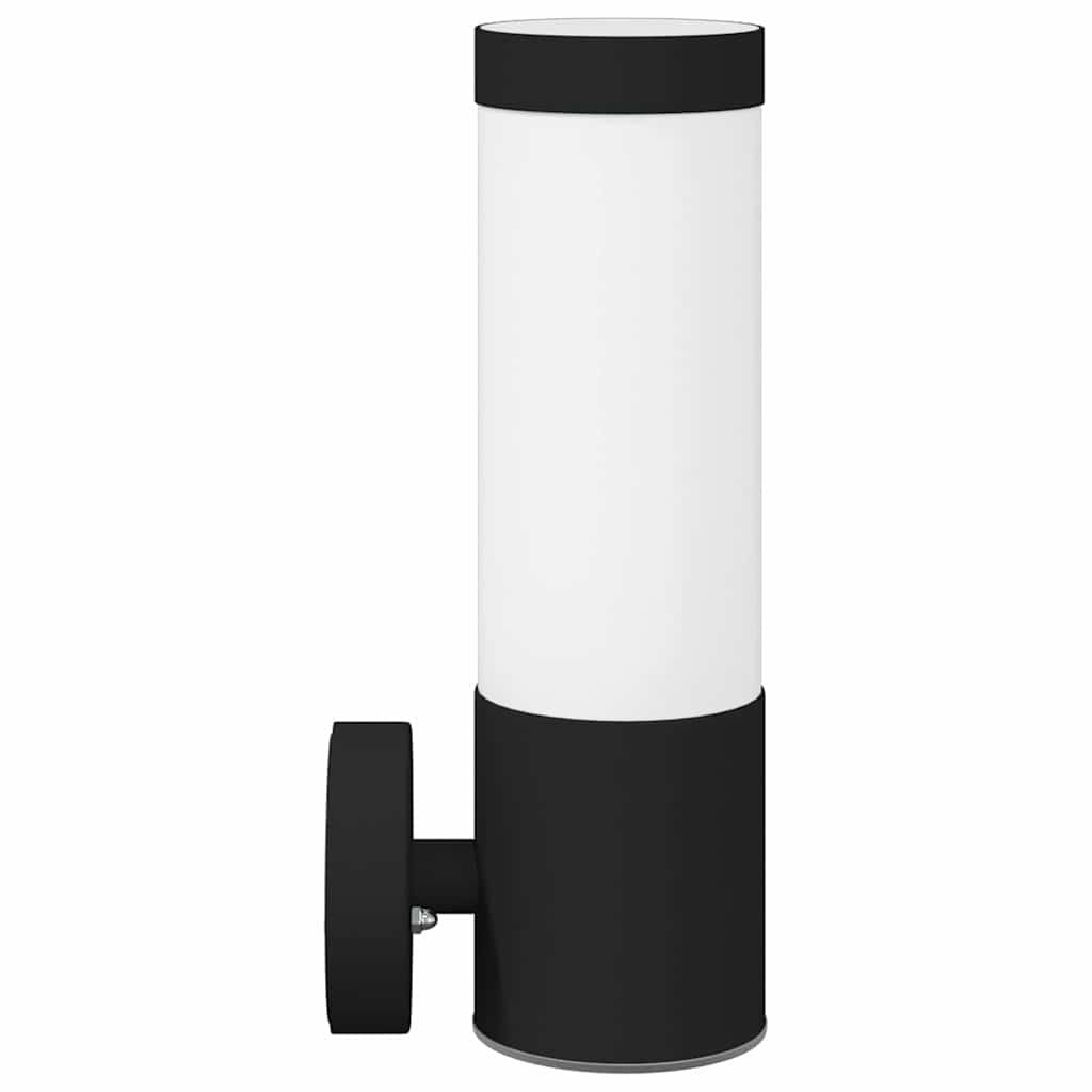 Outdoor Wall Light 2 pcs Black 12 x 8.5 x 27 cm