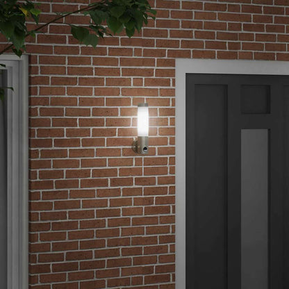 Outdoor Wall Light Silver 12 x 8.5 x 29 cm