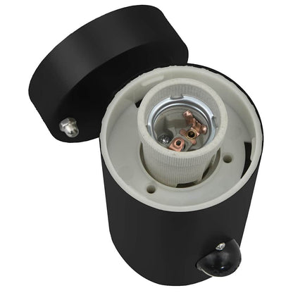 Outdoor Wall Light Black 12 x 8.5 x 29 cm