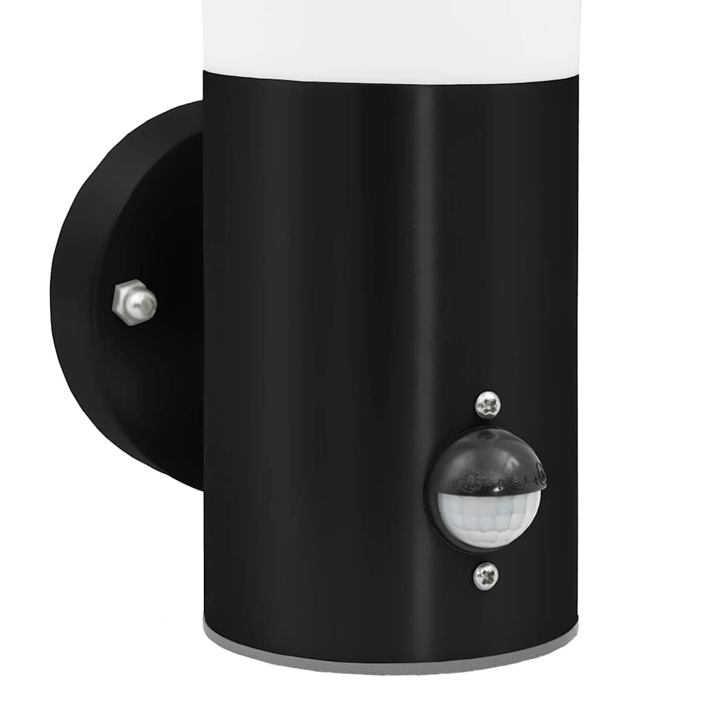 Outdoor Wall Light Black 12 x 8.5 x 29 cm