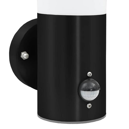 Outdoor Wall Light Black 12 x 8.5 x 29 cm